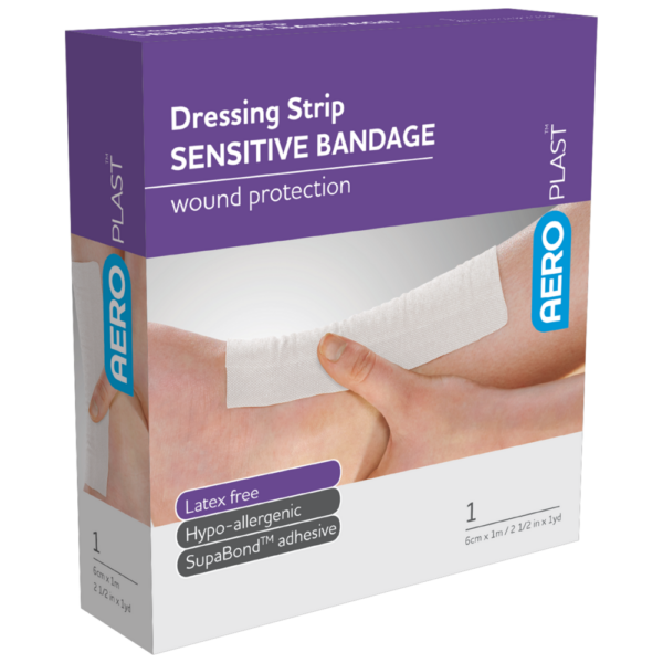 Dressing strip sensitive bandage.